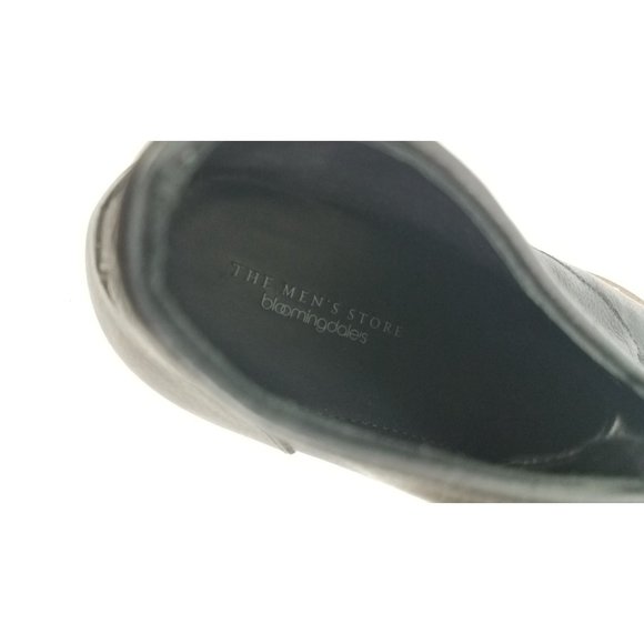 The Men's Bloomingdales Store Men's Sz. 10 Black Leather Chukka Lace Up Boots - Picture 4 of 7